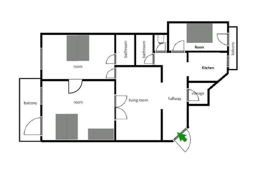 Central&Cozy Balcony!3Bdr 2Bth Budapest Ngoại thất bức ảnh